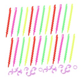 BIUDECO Efficient Spiral Curlers Hair Perm Kit Small Perm Rods for Women Plastic Spiral Rollers for Long Hair