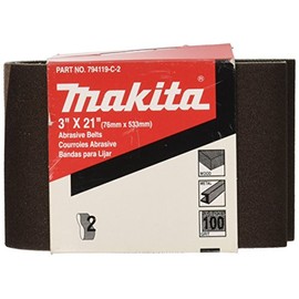 Makita 794119-E-2 3X21 Abrasive Belt #150, 2-Pack