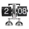 Flip Clock Quartz Movement High Accuracy Retro Style Stainless Steel