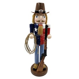 Santa's Workshop 14" Texas Cowboy Nutcracker, Blue