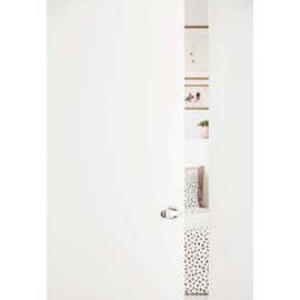 Yale P5101N01 Navis Paddle Passage Lever (Push/Pull to Open), Hands-Free Opening – Push with Your Hip, Satin Nickel