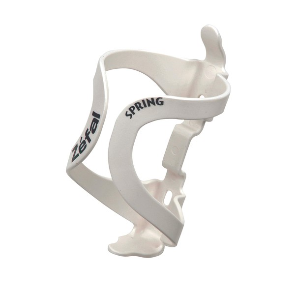 Zefal Spring WHT Bottle Cage, Plastic, Diameter: 2.9 inches (74 mm) Normal Bottles, 1215 W, Bicycle, White, Small