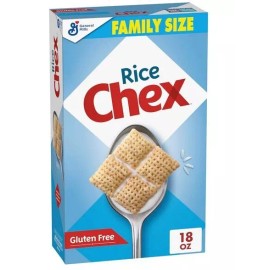 Gluten Free Breakfast Cereal Rice Chex Gluten Free Breakfast Cereal, Made with Whole Grain, Family Size, 18 o