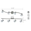 XiNBEi Lighting Track Light, 4 Light Kitchen Track Lighting, Modern