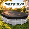 10 x 16 Ft Waterproof Above Ground Pool Cover, 210D