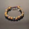 Ochrana Pulsera Ajustable de Ojo de Tigre Mate con hematita
