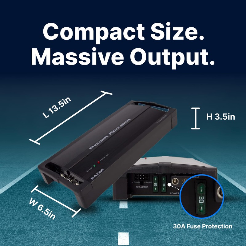 Power Acoustik RZ4-2000D 2000W Class D 4 Channel Amplifier ,