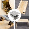 FINBe 2pcs Locking Hinge Heavy-Duty Bracket 0-180 Degree Folding Table