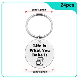 Heigebi 24 PCS Camera Lovers Keychain for Photography Lovers Gifts for Women Friend Sister Photographers Photo Club Christmas Birthday Gifts for Girls Women Photographer