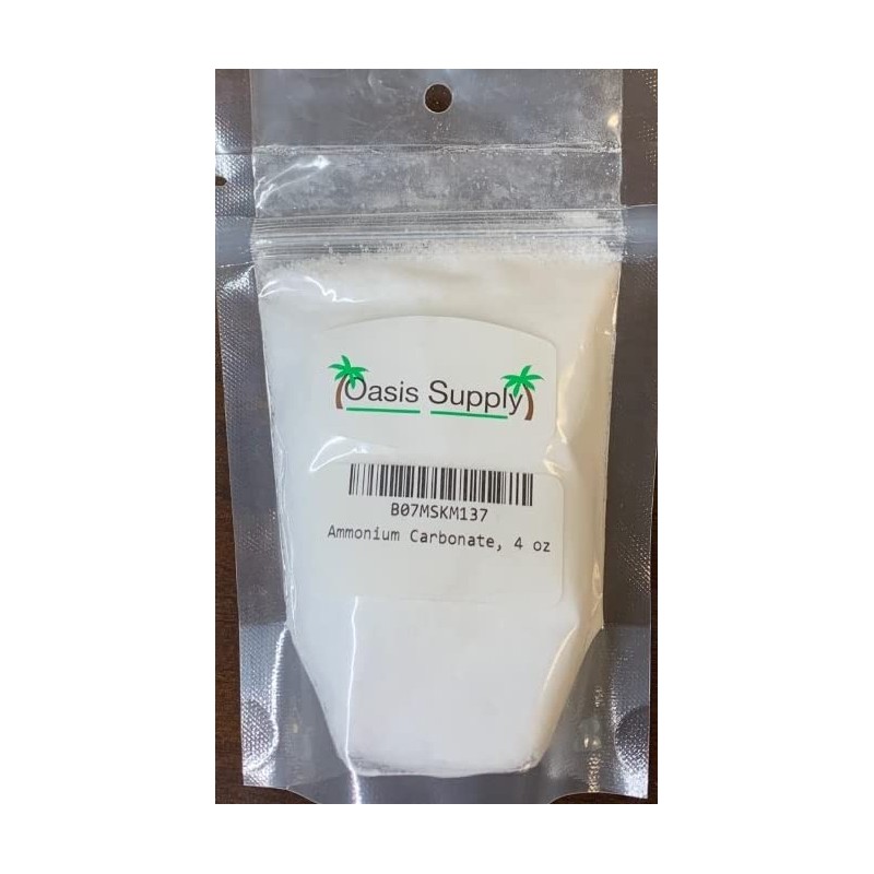 Oasis Supply Baker's Ammonia, Ammonium Carbonate, Ammonium Bicarbonate, Traditional Leavening