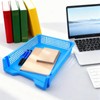 6 PCS Colorful Plastic Trays Rainbow Classroom Turn in Trays
