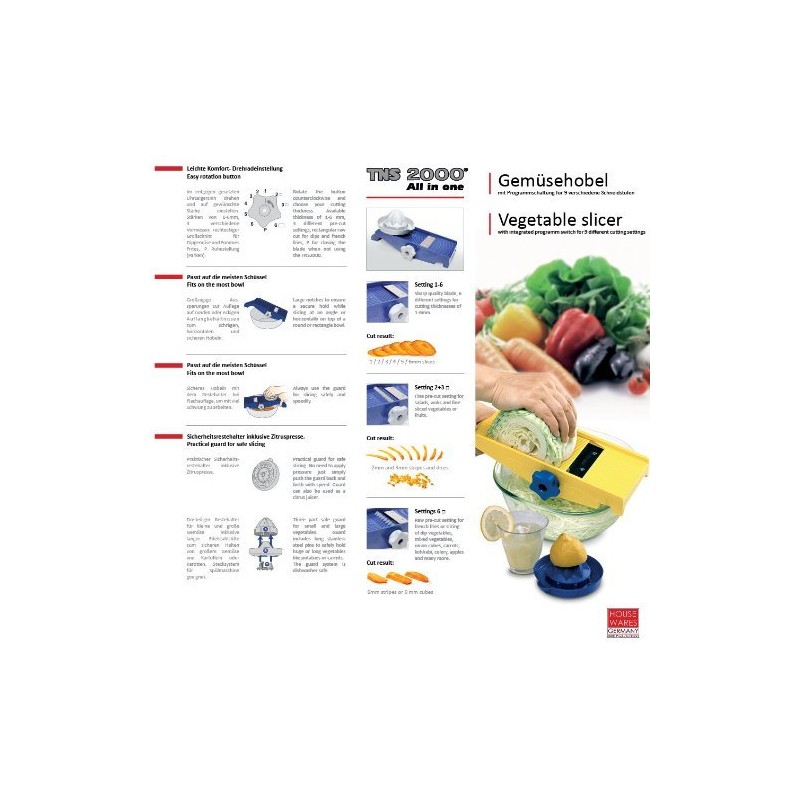 TNS 2000 Vegetable Slicer (Blue/Black)