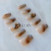 [GLORS] Purly Handmade Medium Ballerina Press on Nails | Mist