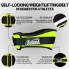 Schiek Sports Fitness Belt Model 2006 in Fluorescent Yellow All