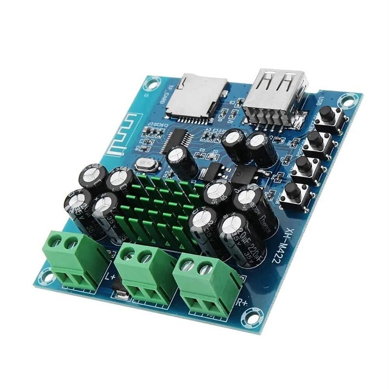 DC 12V to 24V 2X50W Bluetooth Power Amplifier Board TPA3116D2