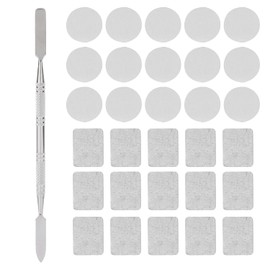 Pegatinas de Metal con Espátula de Depósito para Paleta Magnética Paleta de Maquillaje de Sombra de Ojos Vacía, Pegatinas de Metal Pegatina de Paleta Vacía de Colores Cuadrados