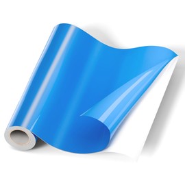 Oncil Blue Permanent Vinyl, Blue Adhesive Vinyl for Cricut Machine, 12” x 15ft Vinyl Roll for DIY Mug, Decor Wall Sticker, Car Decal, Scrapbooking, Signs Party Decoration