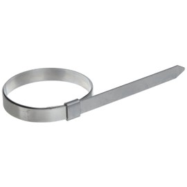 BAND-IT JS2419 Junior 1/4" Wide x 0.020" Thick, 1-3/8" Diameter, 201 Stainless Steel Smooth I.D. Clamp (100 Per Box)