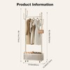 Ergocar Coat Stand. A jacket hat rack with a basket,