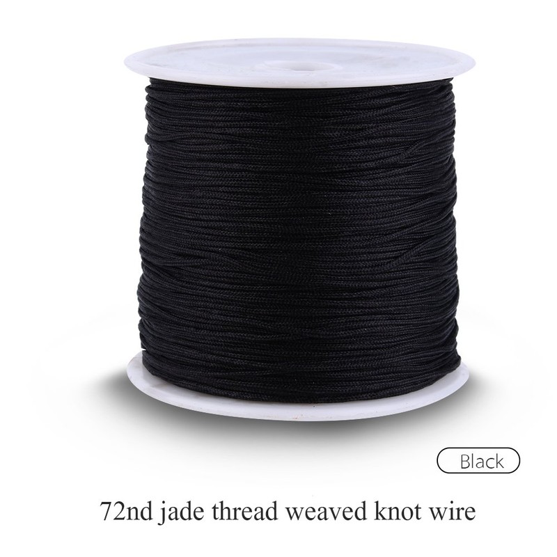Nylon Cord, 100M x 0.8mm Nylon Chinese Knot Cord Rattail