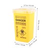 Sharps Bin Sharps Box for Needles Travel Sharps Bin Yellow