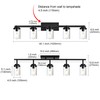 MELUCEE 5-Light Track Lighting Kit, Directional Ceiling Light Bathroom Vanity