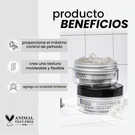 Kenra Professional Clear Paste 20 Pasta de alto brillo Fijación alta y control Texturizante Todo tipo de cabello 59 ml