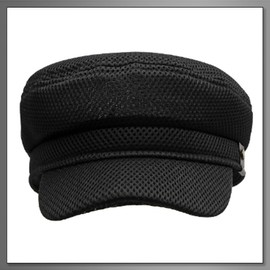 Buzz Selection Cap788 Mesh Marine Cap, Hat, Breathable, Polyester, Men's, Women's, white
