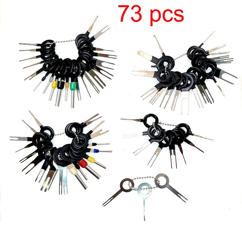 JZK 73pcs Terminal Removal Tool Kit Electrical Connector Pin Remover