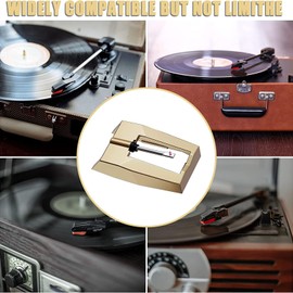 4 in 1 Record Player Needle Cleaner Kit, 2Pcs Turntable Record Player with Cleaning Brush and Cleaning Cream for Crosley for ION for Jenson for Boytone for York Yorx Player