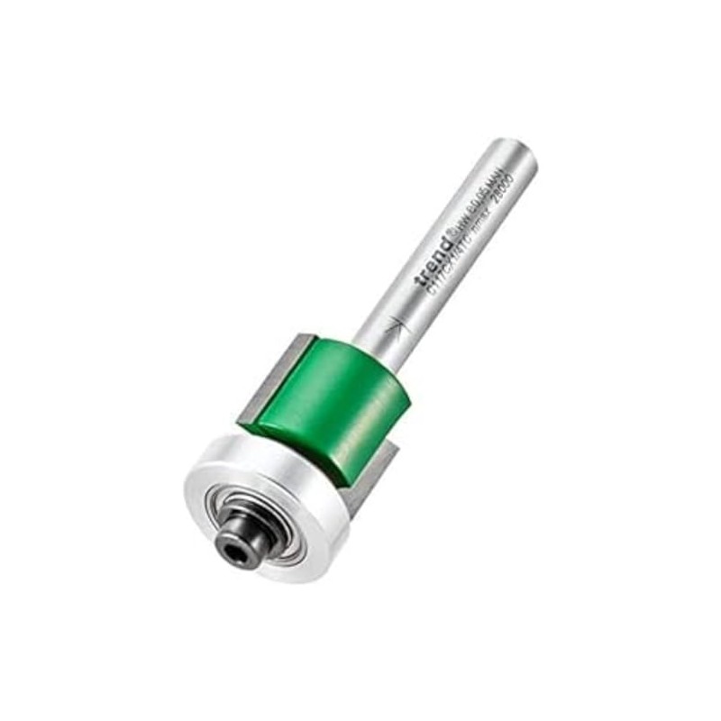 Trend CraftPro Guided Trimmer Router Cutter Bit, 1/4 Inch Shank,