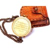 Nautical Replica Hub Go Confidently Quote Engraved Twist Open Brass