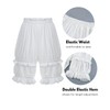 Nuoqi Pantaloons Women Lolita Bloomer Victorian Steampunk Bloomers Lace Ruffles