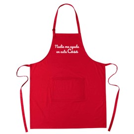 Nadie Me Ayuda En Esta Casa Apron, Spanish Mother's day Gifts, Mandil/Dia de las madres, Birthday Gift for Mom, Gracias Suegra, Regalo Para Suegra, Spanish Wedding Gifts for Mom, Spanish Mama Apron,