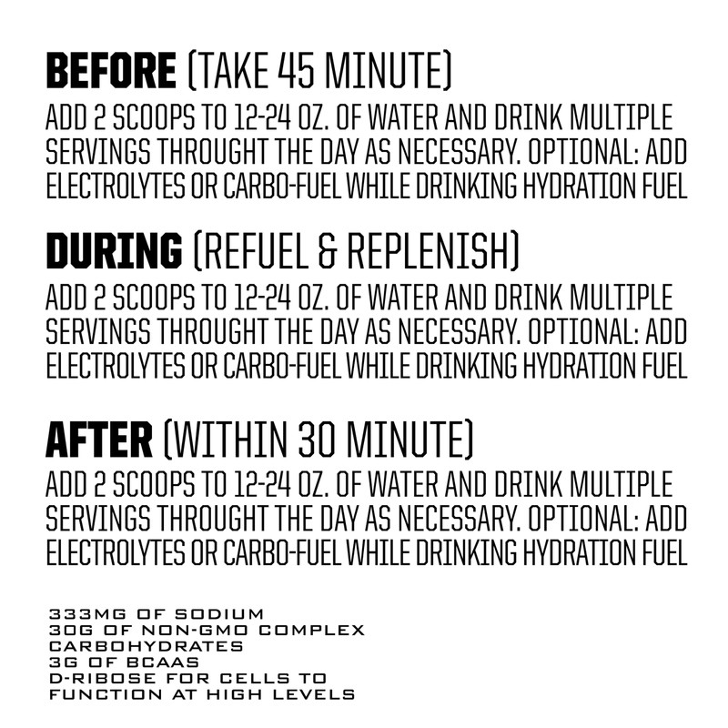 Ryno Power Hydration Fuel Electrolyte Drink Mix 2lb (20 Servings)