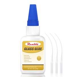 Clear Liquid Glass Glue 30g, Fast-Dry Glass Adhesive for Rearview Mirror, Acrylic, Crystal, Craft & DIY, with Anti-Clog Cap