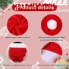4PCS Velvet Christmas Red Hat Chair Covers Xmas Chair Back