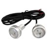 [Pack of 2] Waterproof Large LED Spotlight, Green, 0.5 V,