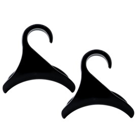 2 Pcs Plastic Closet Purse Hanger Hook Bag Holder, Handbag Hanger Organizer Backpack Storage Black