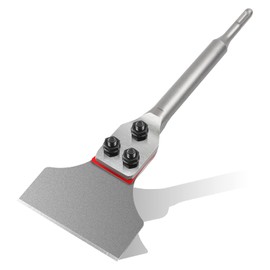 TIHOOK Scalpello per piastrelle SDS Plus, 300 mm x 100 mm, scalpello SDS Plus, scalpello piatto, larghezza scalpello per martello perforatore, per piastrelle e colla per piastrelle