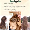 100 Pcs Curved Bobby Pins, 2.2 Inch Black Hair pins