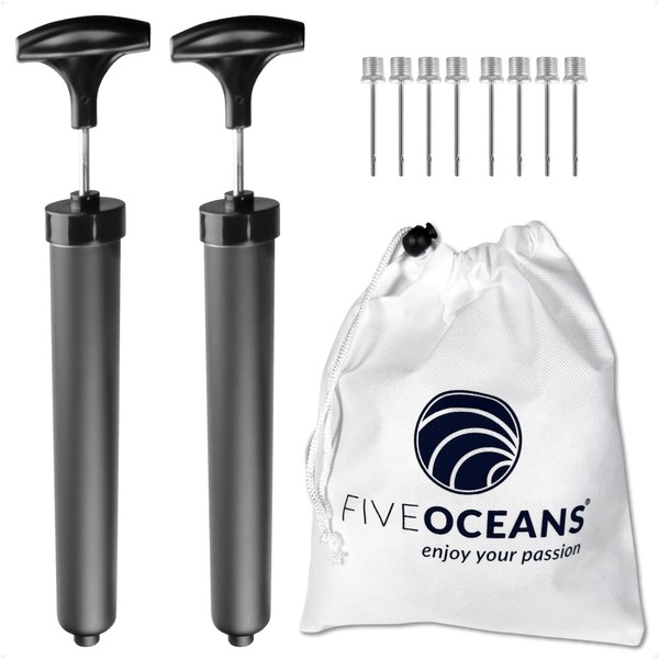 Five Oceans 2-Pack Boat Fender Inflator Pump Kit, Includes 2