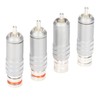 4pcs RCA Plug Silver Plated HIFI Solder RCA Connector Accommodates
