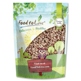 Food to Live Tri-Color Quinoa Grain, 1.5 Pounds – Blend of White, Black, and Red Whole Seeds. Pre-Washed and Ready to Cook. A Nutrient-Rich Superfood in Bulk. Good Source of Fiber and Protein. Kosher
