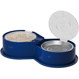 Newget Stainless Steel Dog Bowl Set with Lids, 304 Metal Dual Food & Water Bowls for Dogs & Cats, Large Capacity Pet Feeder with Cover Keeps Food Fresh, Anti-Skid Dog Dish for Small/Medium/Large Pets