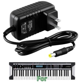 Fullecty AC/DC Adapter For KORG X50 61-Key microX Music Synthesizer Keyboard Power Supply