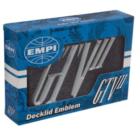 EMPI GTV II Billet Aluminum Decklid Emblem, Vw Bug Body Emblem
