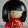 Usaburo Sosaku Kokeshi Doll Osanago Red Color Small Size Made