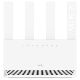 Cudy Dual Band BE3600 Wi-Fi 7 Router WR3600E 4 Gigabit Ports, 2.0 GHz Quad Core, 4 Antennas VPN Clients & Server, Cudy APP, Cloud Control