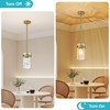 Brushed Gold Pendant Lights for Kitchen Island 4.72" Hammered Glass